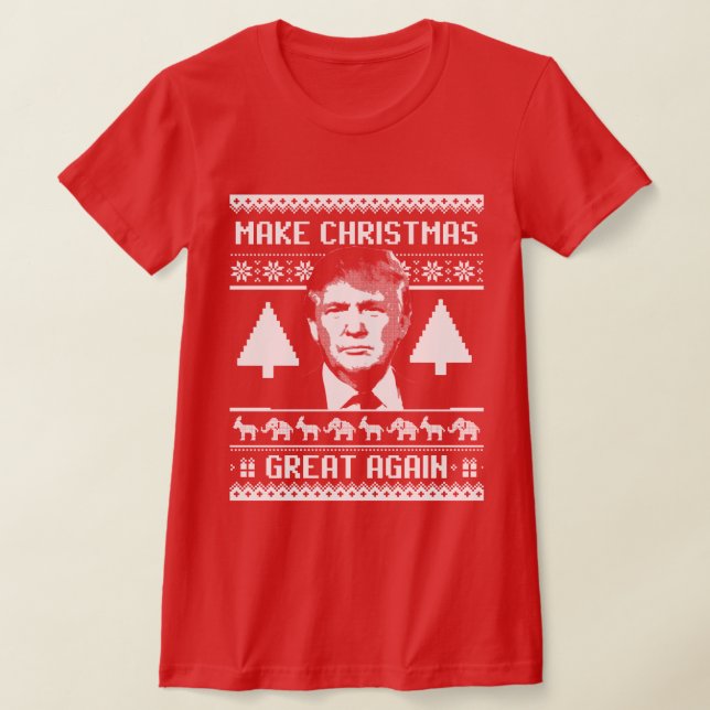 Camiseta Navidades de Trump - Que los Navidades vuelvan a s (Distribución)