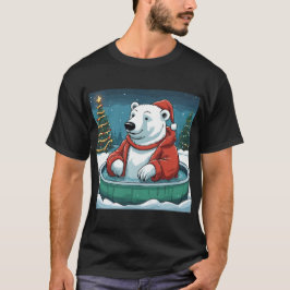 Camiseta Navidades De Tuberías Calientes De Oso Polar