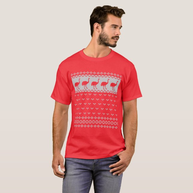 Camiseta Navidades de UGLY OSTRICH (Anverso completo)