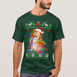 Camiseta Navidades de Uglyer de animales de cerdo de Guinea