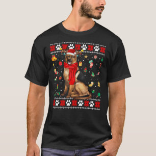 Camiseta Navidades de Uglyer: Perro pastor alemán