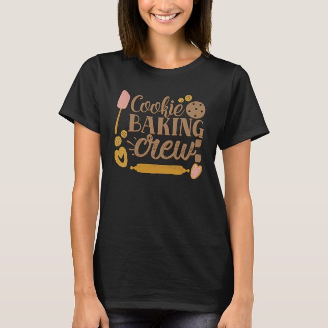 Camiseta Navidades de Utensiers de Cookie Baking Crew (Anverso)