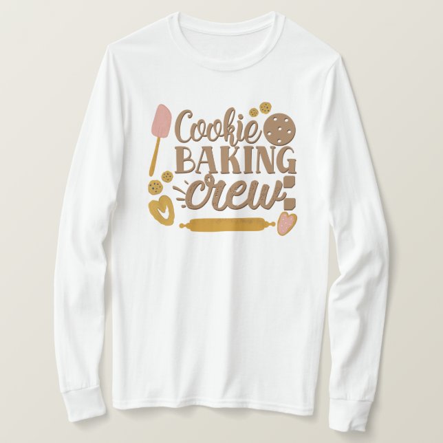 Camiseta Navidades de utensilios de cocina de equipos de co (Anverso del diseño)
