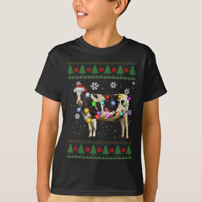 Camiseta Navidades de vaca (Anverso)