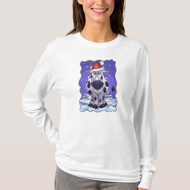 Camiseta Navidades de vaca (Anverso)