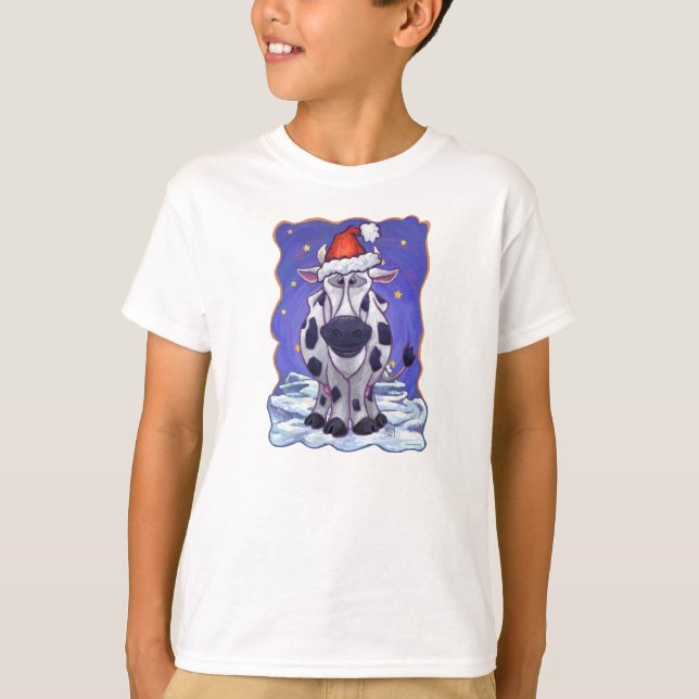 Camiseta Navidades de vaca (Anverso)