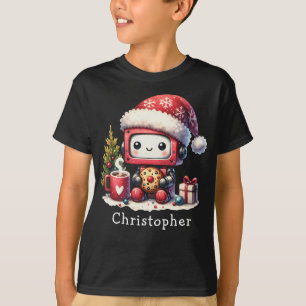 Camiseta Navidades de vacaciones de invierno de Robot con n