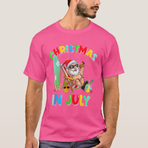 Camiseta Navidades De Vacaciones De Santa Cruz De Hawái En 