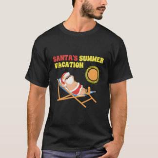 Camiseta Navidades De Vacaciones De Verano Del Santas En Ju