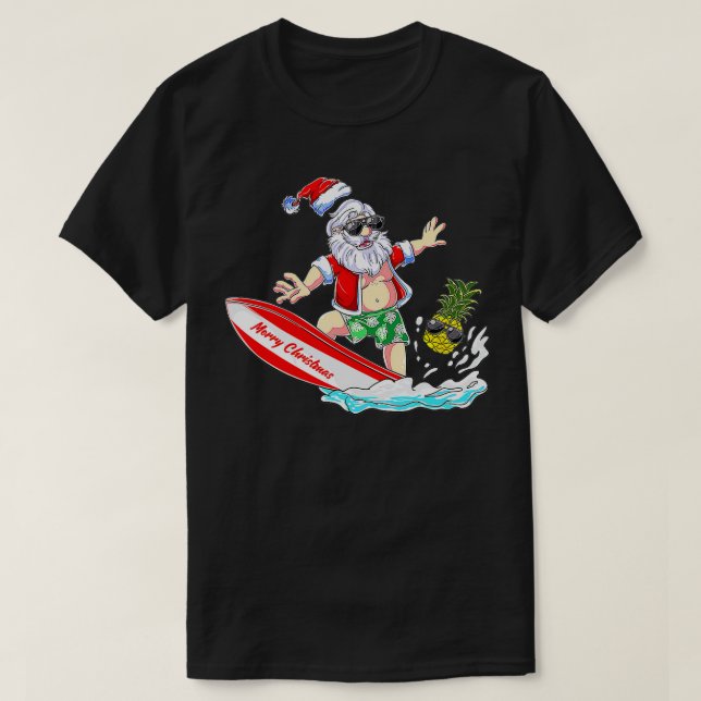 Camiseta Navidades de vacaciones de verano en la playa de S (Diseño del anverso)