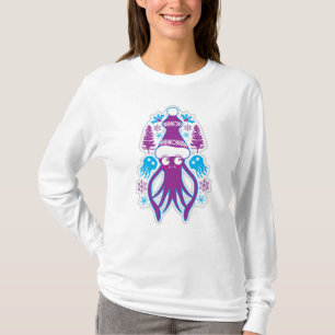 Camiseta Navidades de vacaciones Kawaii Squid