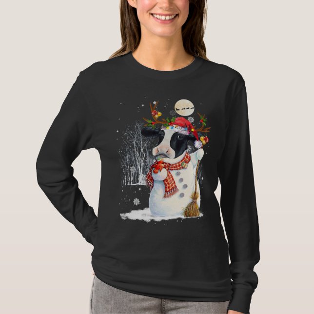 Camiseta Navidades de vacas vacas vacas vacas vacas muñecas (Anverso)