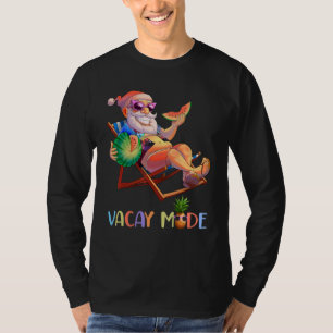 Camiseta Navidades De Vacay Mode Santa Claus En Julio En Ha