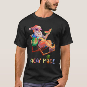 Camiseta Navidades De Vacay Mode Santa Claus En Julio En Ha