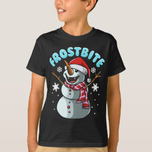 Camiseta Navidades de vampiros de Snowman con escarcha navi