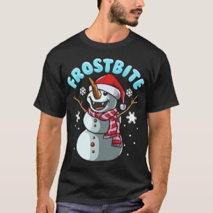 Camiseta Navidades de vampiros de Snowman con escarcha navi