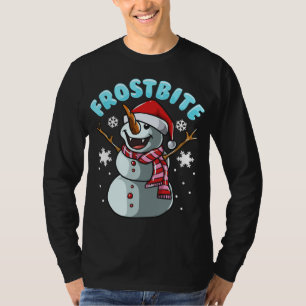 Camiseta Navidades de vampiros de Snowman con escarcha navi