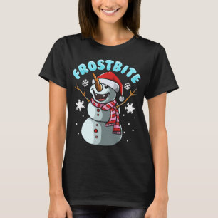 Camiseta Navidades de vampiros de Snowman con escarcha navi