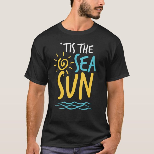 Camiseta Navidades De Verano De Sea Sun Beach En Julio Sum (Anverso)