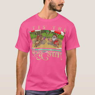 Camiseta Navidades de verano del Sea Sun Santa Beach
