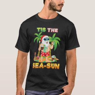 Camiseta Navidades De Verano Del Sea Sun Santa Beach En Ju