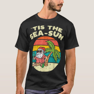 Camiseta Navidades De Verano Del Sea Sun Santa Beach En Ju