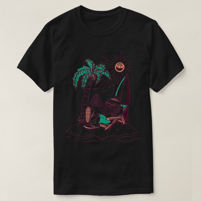 Camiseta Navidades de verano divertidos en julio (Diseño del anverso)