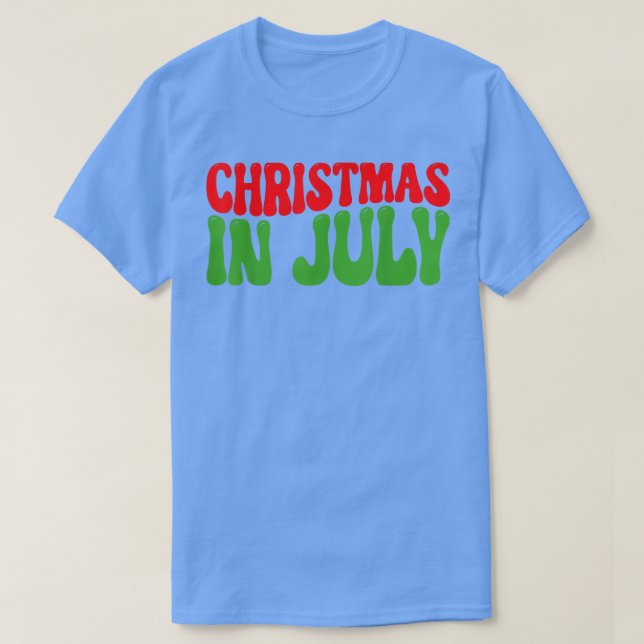 Camiseta Navidades De Verano En Julio Divertido  (Diseño del anverso)