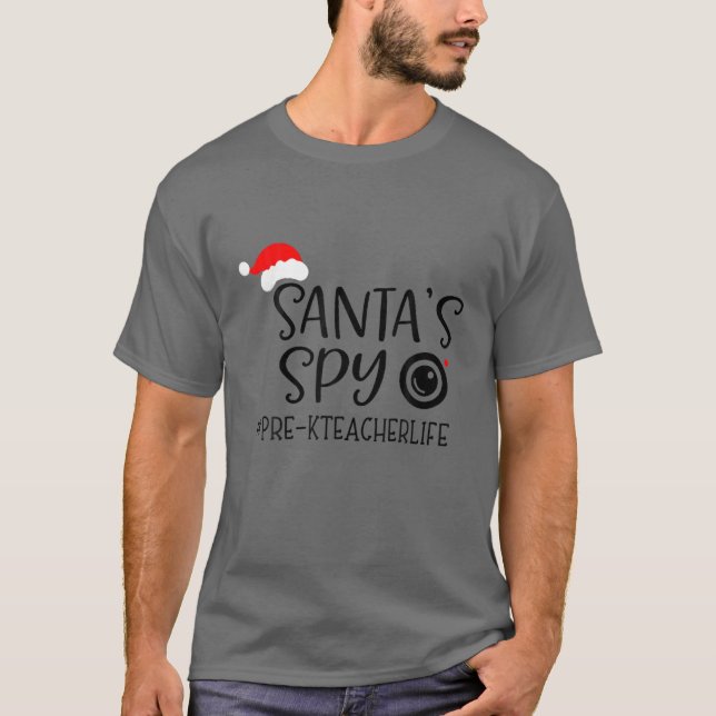Camiseta Navidades de vida de profesores favoritos de Santa (Anverso)