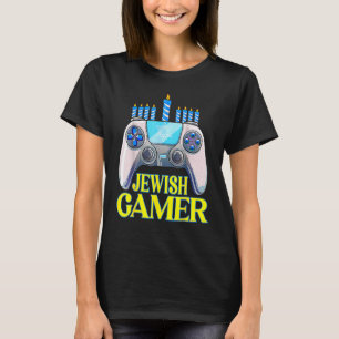 Camiseta Navidades de videojuegos judíos de Hanukkah Bo