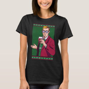 Camiseta Navidades de vino del profesor Wine Saying