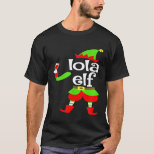Camiseta Navidades de vino Lola Elf navideños abuela filipi
