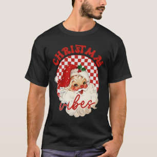 Camiseta Navidades de Vintage Groovy Santa Claus Vibes Kids