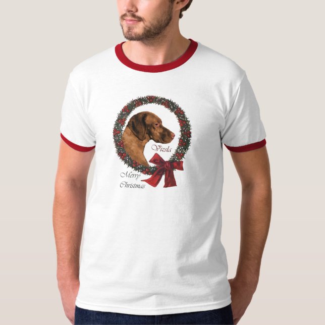Camiseta Navidades de Vizsla (Anverso)