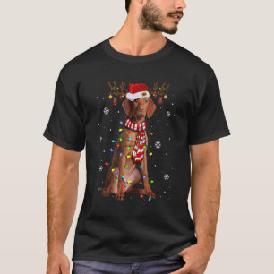 Camiseta Navidades de Vizsla iluminan Navidad a dueño de pe