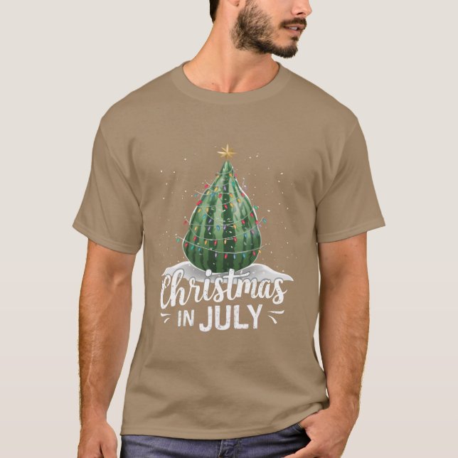 Camiseta Navidades de Watermelon Christmasree en julio (Anverso)