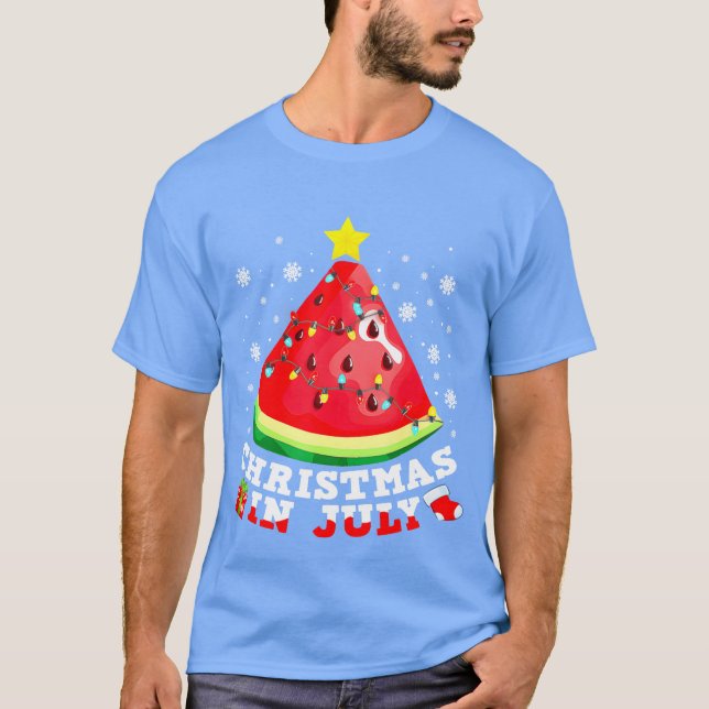 Camiseta Navidades de Watermelon Christmasree en julio (Anverso)