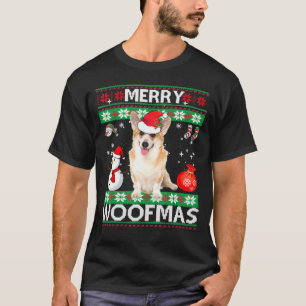 Camiseta Navidades de Welsh Corgi Merry Woofmas