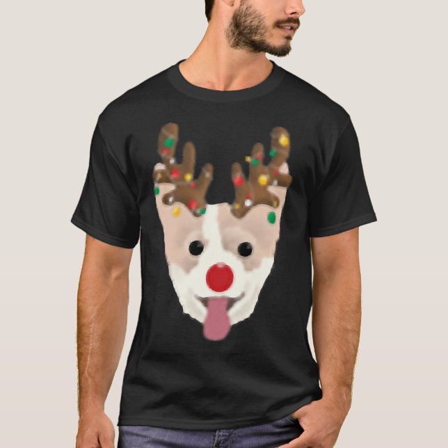 Camiseta Navidades de Welsh Corgi P (Anverso)
