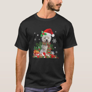 Camiseta Navidades de West Highland Terrier, perro occident