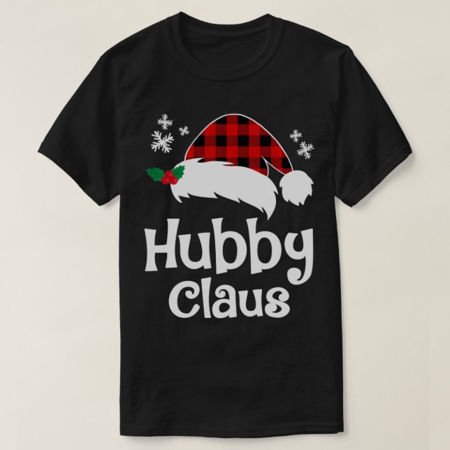 Camiseta Navidades de Wifey Claus y Hubby Claus coincidiend (Diseño del anverso)