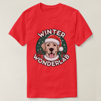 Camiseta Navidades de Winter Wonderlab Labrador