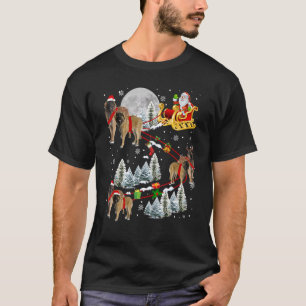 Camiseta Navidades de Xmas Leonberger Sledge delatan a Sant
