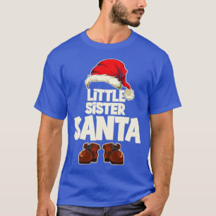 Camiseta Navidades de Xmas Little Sister Santa Funny