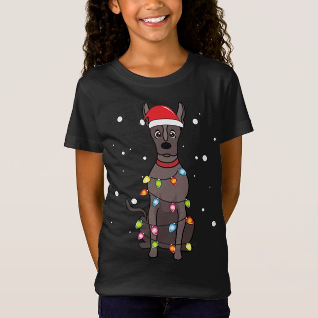 Camiseta Navidades de Xolo iluminan regalo de mamá papá per (Anverso)