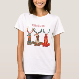 Camiseta Navidades de yoga reno. Moose