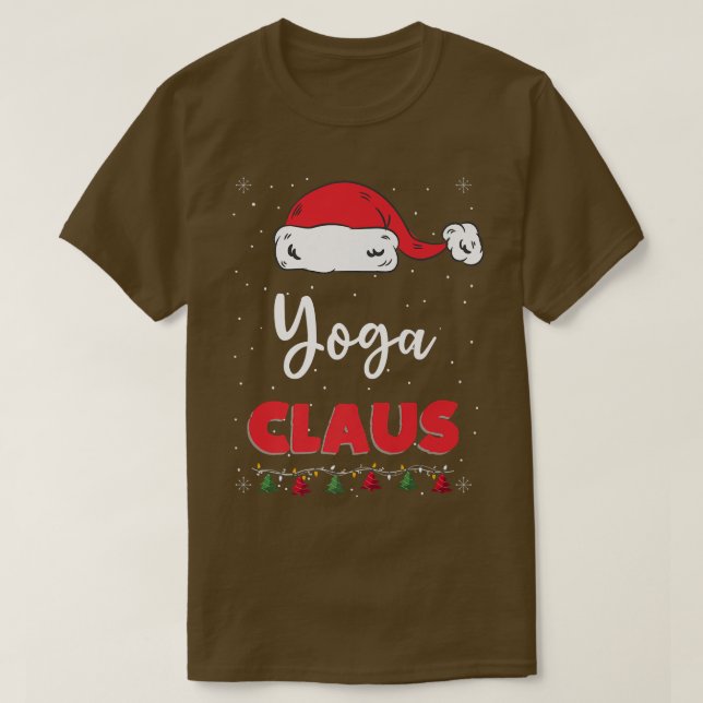 Camiseta Navidades de Yoga Santa Claus Famosa coincidencia  (Diseño del anverso)