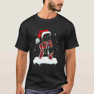 Camiseta Navidades de zapatos de ballet rosa iluminan a Bal