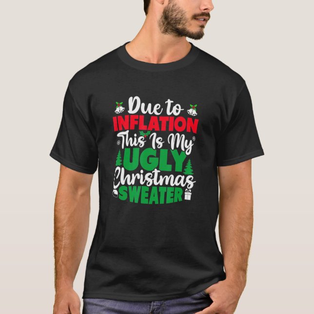 Camiseta Navidades Debido A La Inflación Sudorosos (Anverso)