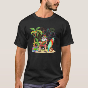 Camiseta Navidades decorados Palm Tree Tropical Xmas Coconu
